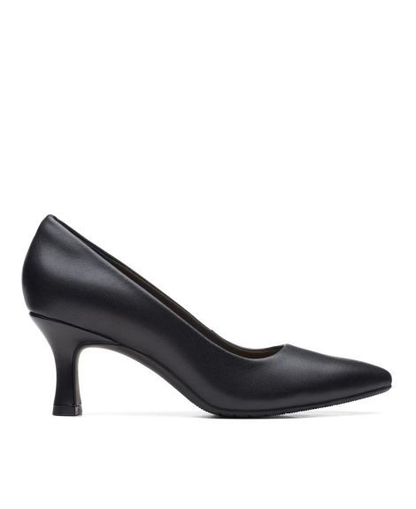 CLARKS, Women Stacked Sandals with Patent Leather Upper