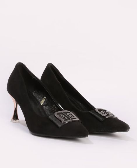 OUTRYT BY AZORTE, Women Stilettos with Metal Accent