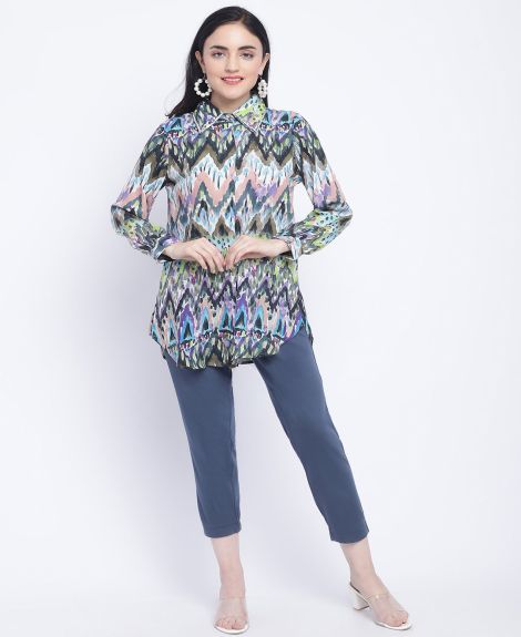 CHEVY MULTI COLLAR BEADED SHIRT