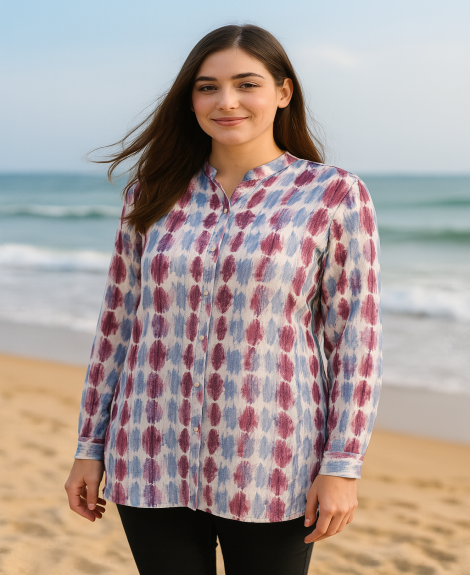 WINE INK BLUE VIBER SHIRT
