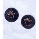 Ekibeki (Set of 2) Copper Enamel " Paws" Fridge Magnet