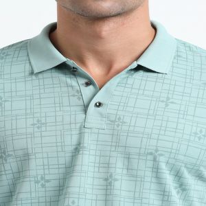 Stylesmyth 100% Polyester Dri-Fit Polo T-Shirt Jade | All-Over Print