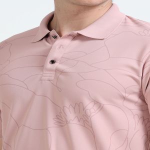 Stylesmyth 100% Polyester Dri-Fit Polo T-Shirt Wine | All-Over Print