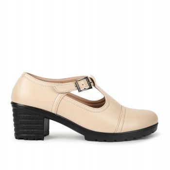 VALIOSAA, Chunky-Heeled Shoes with Buckle Strap