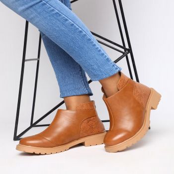 MARC LOIRE, Reptilian Pattern Ankle-Length Boots