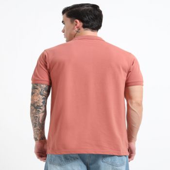 BASIC POLO TSHIRT DEEP CHESTNUT