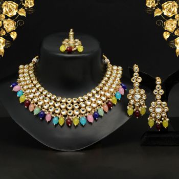 Multi Color Kundan Necklace Set