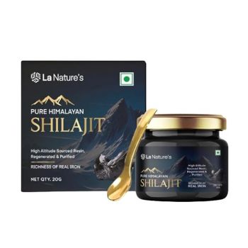 La Nature's Pure Himalayan Shilajit/Shilajeet Resin 20 gms |Rich in Fulvic 
Acid |Containing Lab Certificate| 100% Ayurvedic may helps Strength & 
Stamina for Men and Women - 20 gm Bottle
