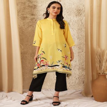 YELLOW PLUTO KAFTAN