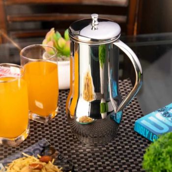 FnS Magnum Everyday Stainless Steel Water Pitcher/Jug (1.2 LTR)