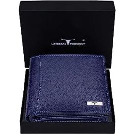 Oliver Blue Leather Wallet For Men, 6 Card Slot