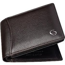 Florence Brown RFID Blocking Leather Wallet for Men