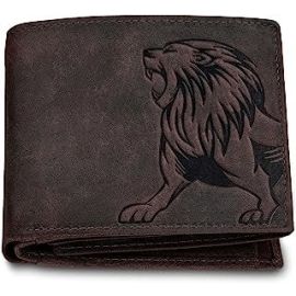 Leo RFID Blocking Vintage Brown Leather Wallet for Men