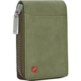 Steve Green RFID Blocking Leather Wallet for Men | Vertical Credit Debit Card Holder