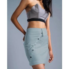 PRIMAL GRAY,Deconstructed Short Straight Skirt