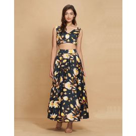 GULABO BY AJSK, Floral Print Flared Skirt