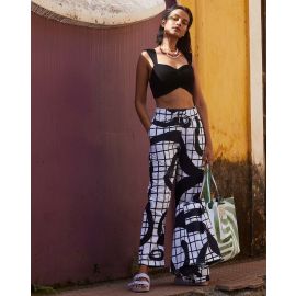 HAPPI SPACE, Abstract Print Pants