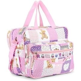 Vanya Handicraft Collection LONGING to Buy Multi-Compartment Baby Bag, Diaper Bag & Mother Bag for All Purpose (Rose Pink)