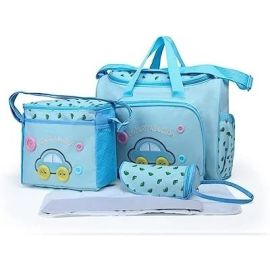 Baby Bucket Baby Diaper Nappy Changing Baby Diaper Bag Mummy Bag Handbag-(Pack of 4 – Light Blue)