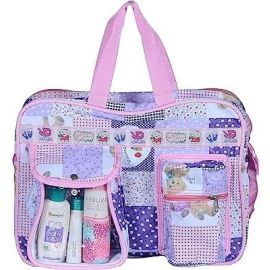 Device of Owl with BABY DESIRE Waterproof Diaper Bag/Mother Bags with 2-Side Pocket for Carry Babies Milk Bottle (Capacity 18 LTR;Purple)