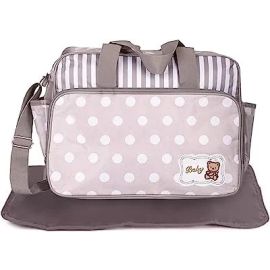 PACKNBUY Baby Diaper Bag for Mother for Travelling with Mat (Grey)