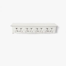 CASADECOR White Mystique Wall Shelves (Set Of 2)