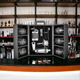 FNS Cheers Cabinet 14 pcs bar Set