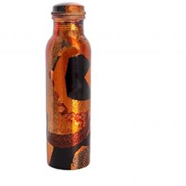 FnS Printed Copper Water Bottle 1 Liter (Red)