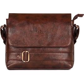 Faux Leather Sling Crossbody Messenger Bag