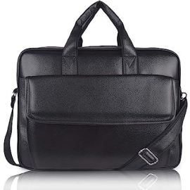 Men's Synthetic Leather Briefcase Best Laptop Messenger Bag Satchel for Men