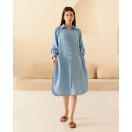 Chique,DENIM BLUE WHITNEY DRESS