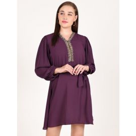 Chique,PURPLE RUBINA DRESS