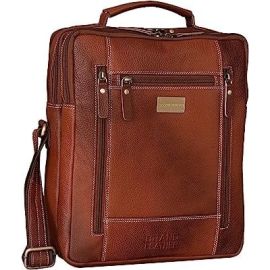 Men's Genuine Leather Sling Chest Bag Cross Body Shoulder Daypacks For 10.5 Inches iPad