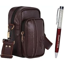 Stylish ITALIA Messenger Sling Bag for Men Pen Gift Set | valentine gift for boyfriend special | birthday gift for husband | employee gift ideas.