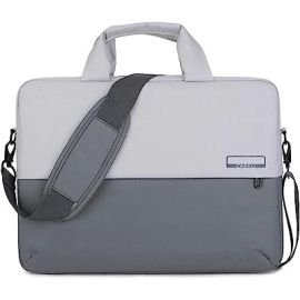 CASE U Soft Nylon 15.6 Inch Grey Water Resistant Shoulder Messenger Bag