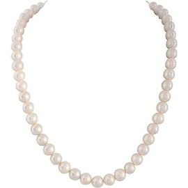 White SEA Shell Round Pearl String Beads for Women/Girls