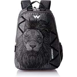 Polyester 35 Ltrs Black and Mel Backpack (WC 5 Dare)