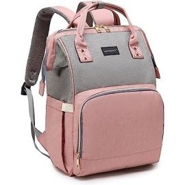 motherly Stylish Babies Diaper Bags for Mothers - Economical Version (Grey and Pink)