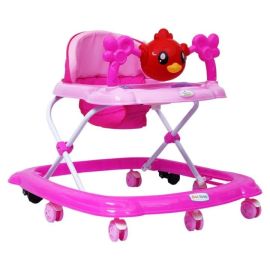 1st Step Walker With 4 Level Height Adjustment And Musical Play Tray - Pink - 6 to 12 Months