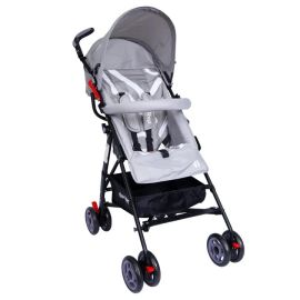 1st Step Jet Stroller/Pram With 5 Point Safety Harness And Adjustable Handles - Grey - 0 to 36 Months