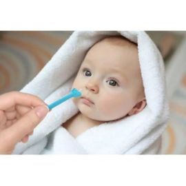 Babies Bloom Store Safe, Easy Nasal Booger and Ear Cleaner for Newborns and Infants (Blue)| Soft Flexible Rubber Tips for Infant’s Ears & Nose Relief