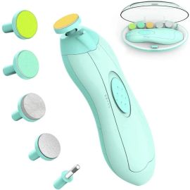 Babies Bloom Store  Green Electric Baby Nail Clippers, Nail Trimmer for New-Borns to Toddlers with Light (Green)