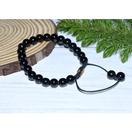 BAMBOOLOGY Real Black Tourmaline Healing Bracelet For Protection From Negative Energies