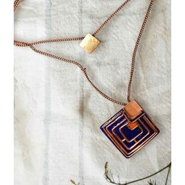 Ekibeki-Necklace - Copper Enamel