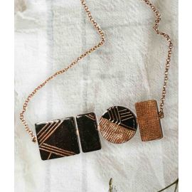 Ekibeki Suntop Copper Enamel Necklace (1Pc)