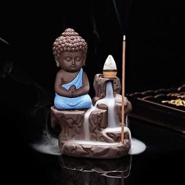 kartik persent Backflow Smoke Fountain Buddha with 10 Scented Backflow Cone