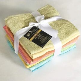 Lushomes Cotton Face Towel (12x12-inch) - Multicolour