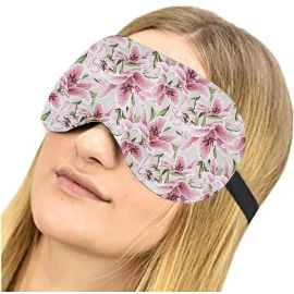 Lushomes Sleep Eyemasks-Single Pc with Zipper on the top - Light Blocking Sleep Mask, Soft and Comfortable Night Eye Mask for Men Women, Eye Blinder for Travel/Sleeping/Shift Work (Pack of 1),