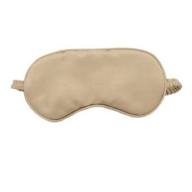 Lushomes Eye Mask for Sleeping,Light Blocking Sleep Mask, Soft and Comfortable Night Blindfold for Men Women, Eye Blinder for Travel/Sleeping/Shift Work/meditation (Pack of 1), (Beige)