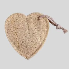 OnEarth Natural Loofah Body Scrubber- Pack of 2 - Heart Shape